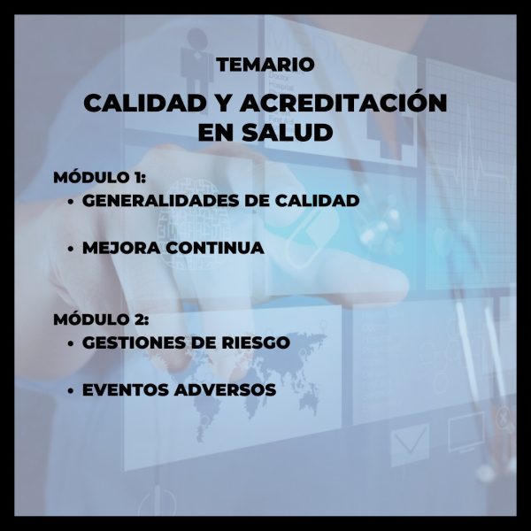 Calidad y acreditación en salud - Imagen 2