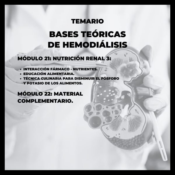 Diplomado Bases Teóricas de la Hemodiálisis - Imagen 11