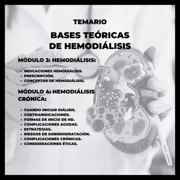 Diplomado Bases Teóricas de la Hemodiálisis - Imagen 3