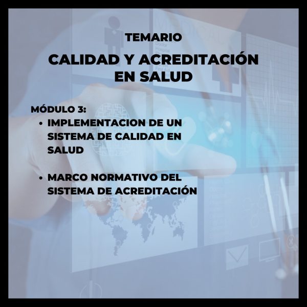 Calidad y acreditación en salud - Imagen 3