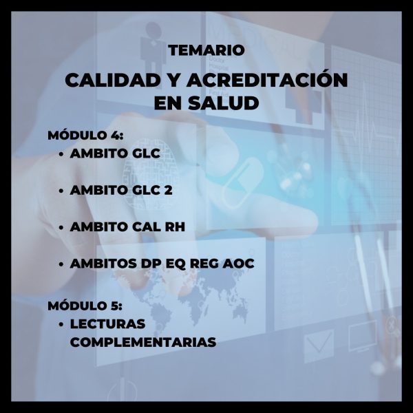Calidad y acreditación en salud - Imagen 4