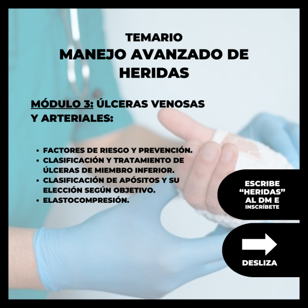 Diplomado manejo avanzado de heridas y ostomias - Imagen 4