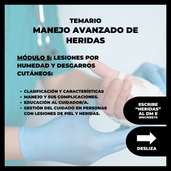 Diplomado manejo avanzado de heridas y ostomias - Imagen 6