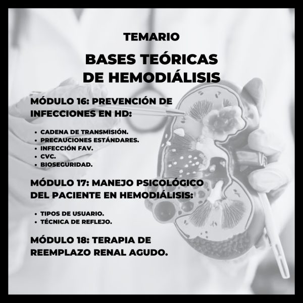 Diplomado Bases Teóricas de la Hemodiálisis - Imagen 9